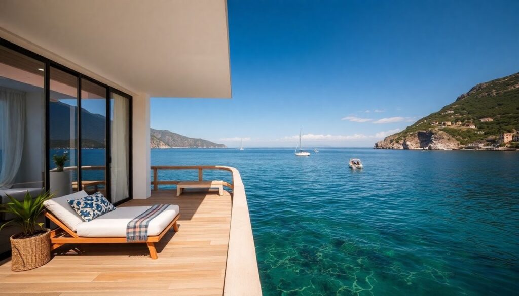 море и гостеприимство - иллюстрация