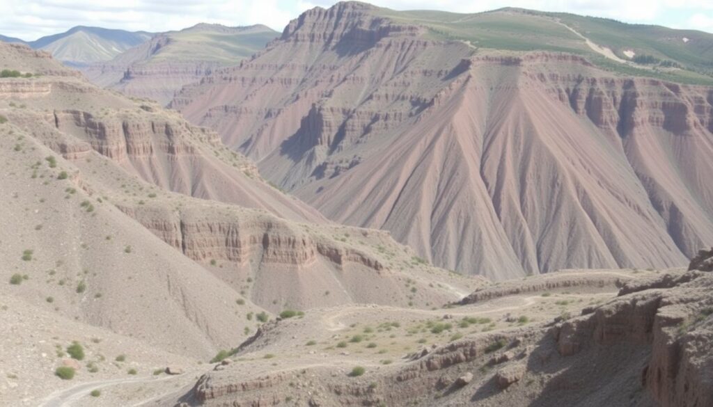 горы и каньоны - иллюстрация