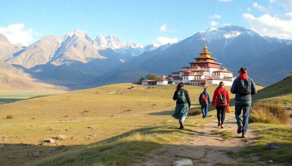 Путешествие в Тибет: духовные практики и невероятные пейзажи - иллюстрация