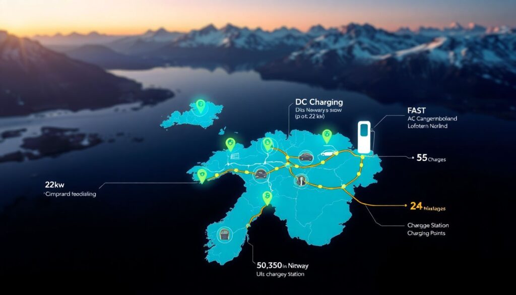 Путешествие по Норвегии на машине: от Осло до Лофотенских островов - иллюстрация