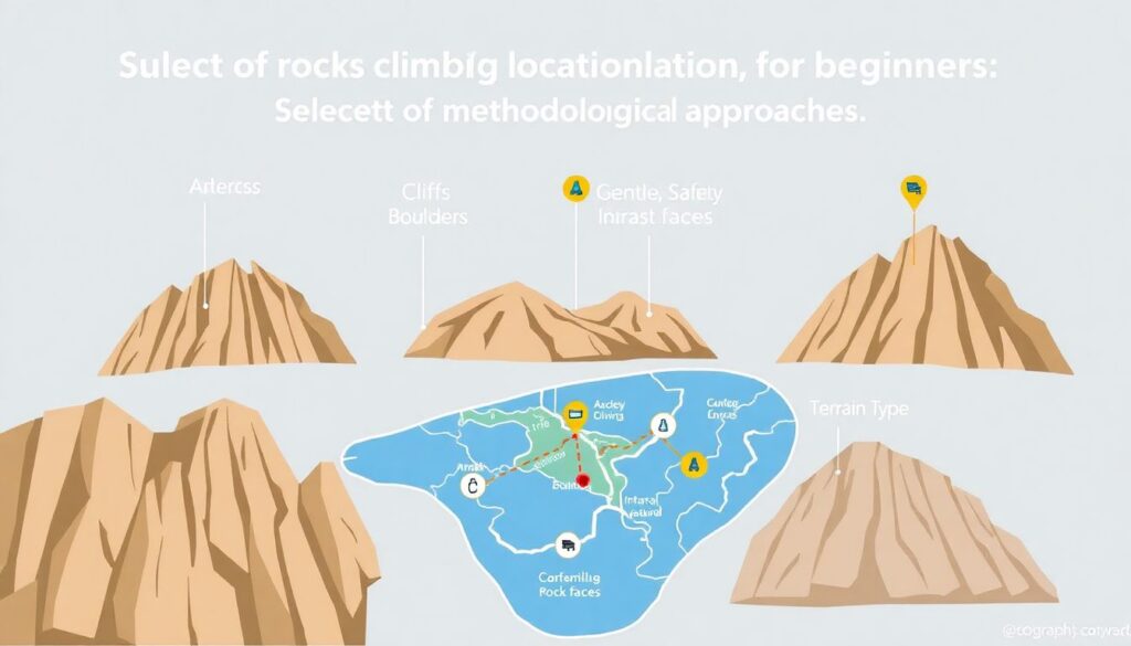 Лучшие места для скалолазания для начинающих - иллюстрация