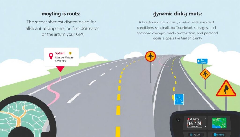 маршруты - иллюстрация