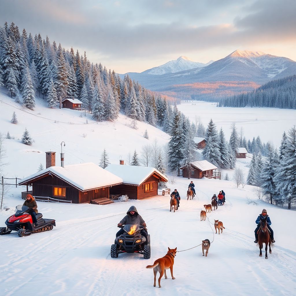 Зимний отдых в России: активные туры, этноразвлечения и отдых среди заснеженных пейзажей