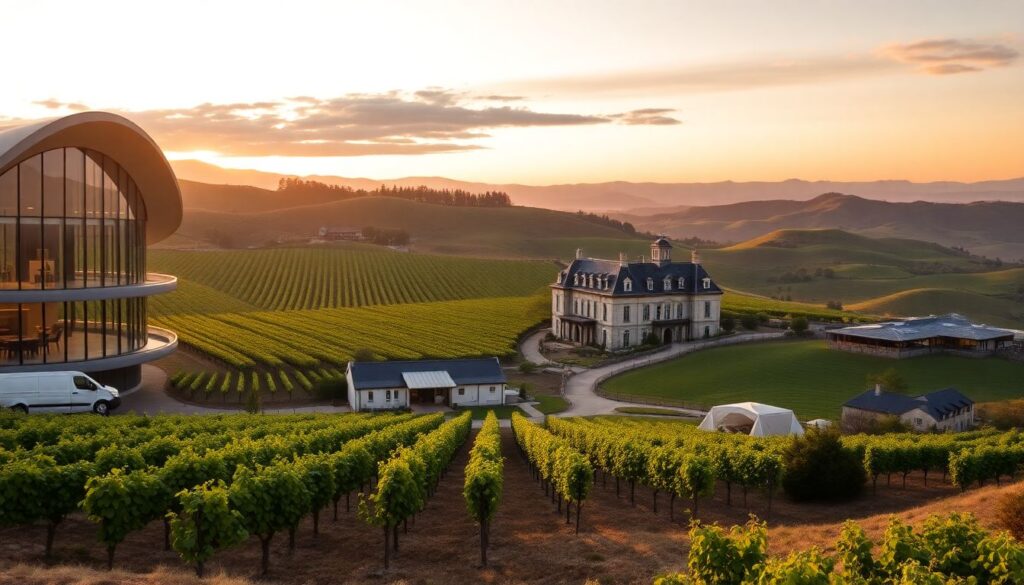 Самые красивые винодельни мира - иллюстрация