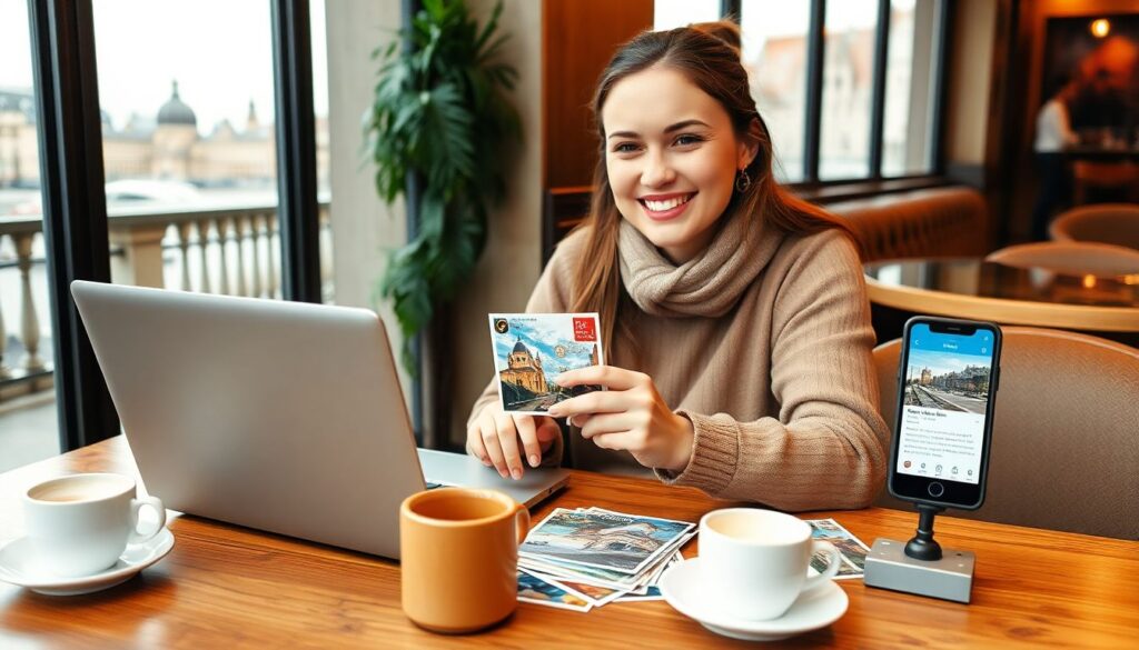 Как отправить открытку из любой точки мира - иллюстрация