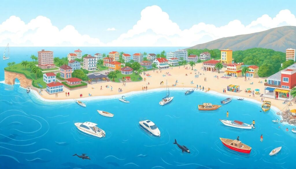 Отдых на Сицилии: пляжи - иллюстрация