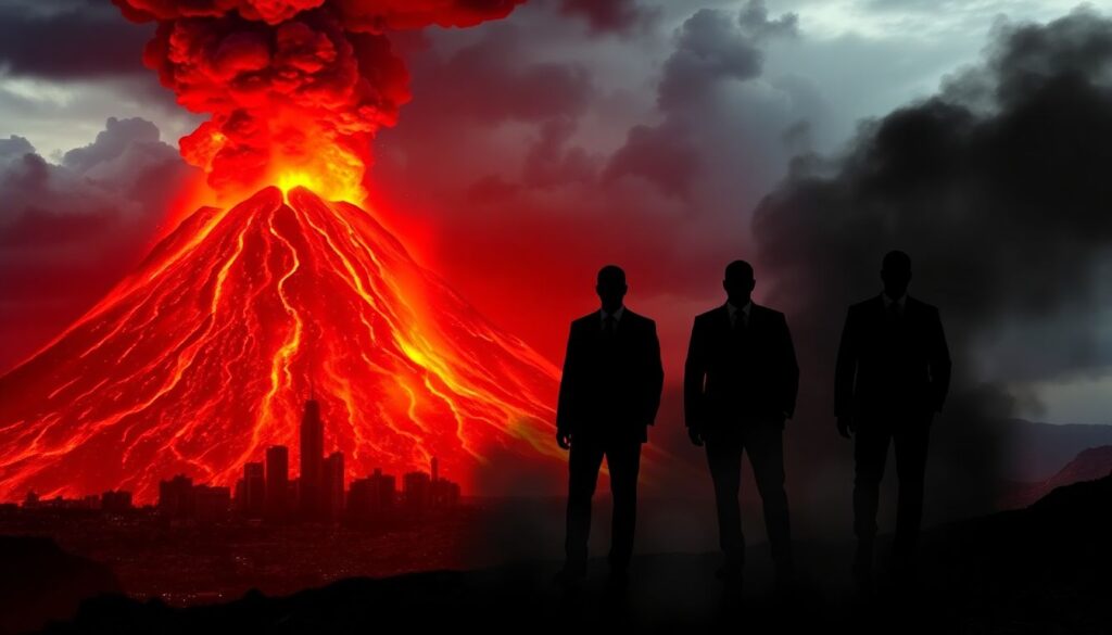 вулканы и мафия - иллюстрация