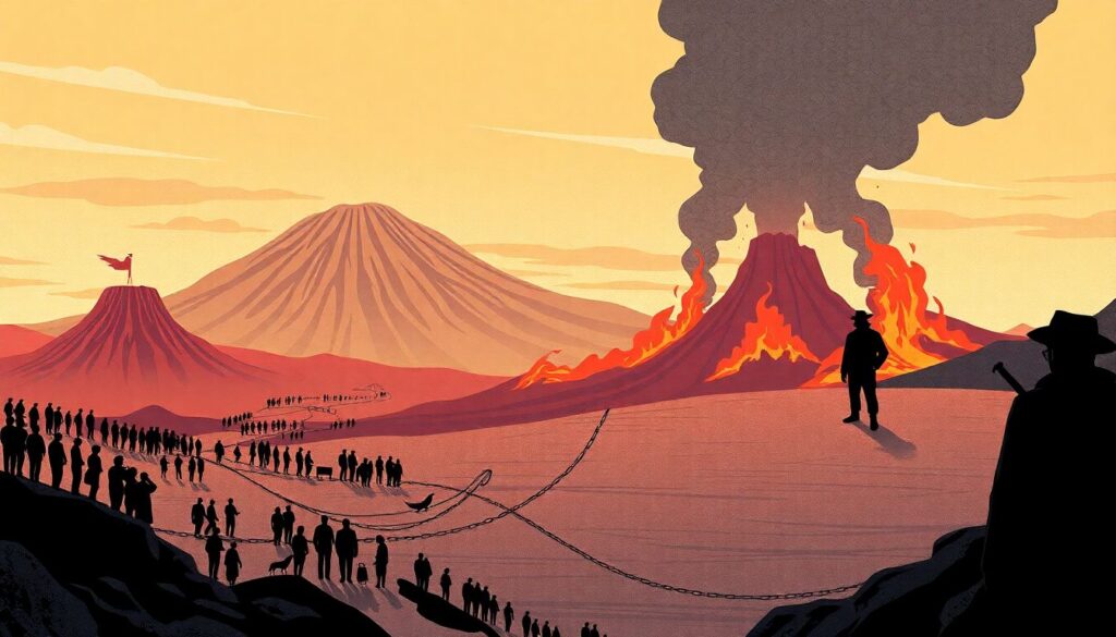 вулканы и мафия - иллюстрация