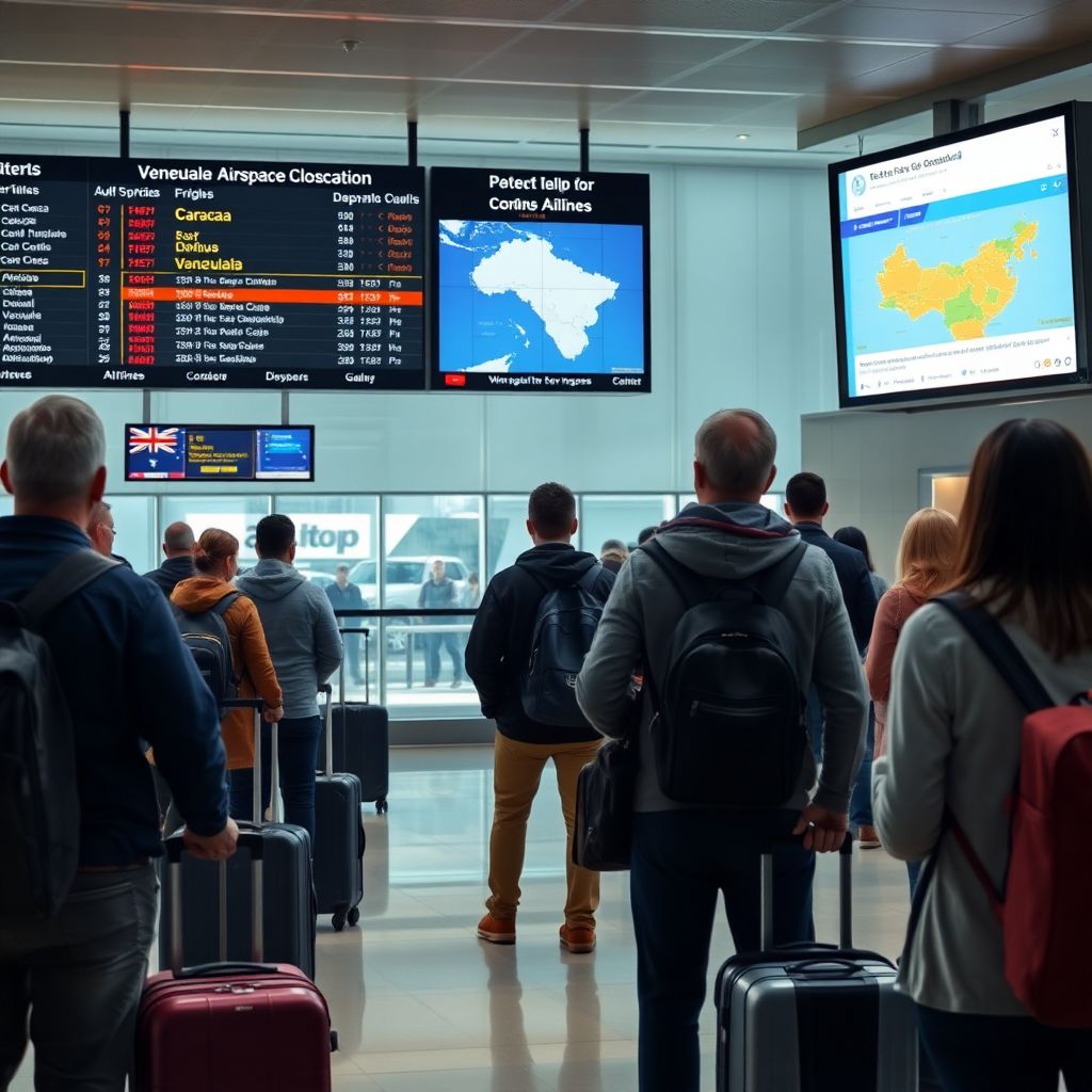Закрытие неба над Венесуэлой вызвало панику среди туристов и тревогу у авиакомпаний