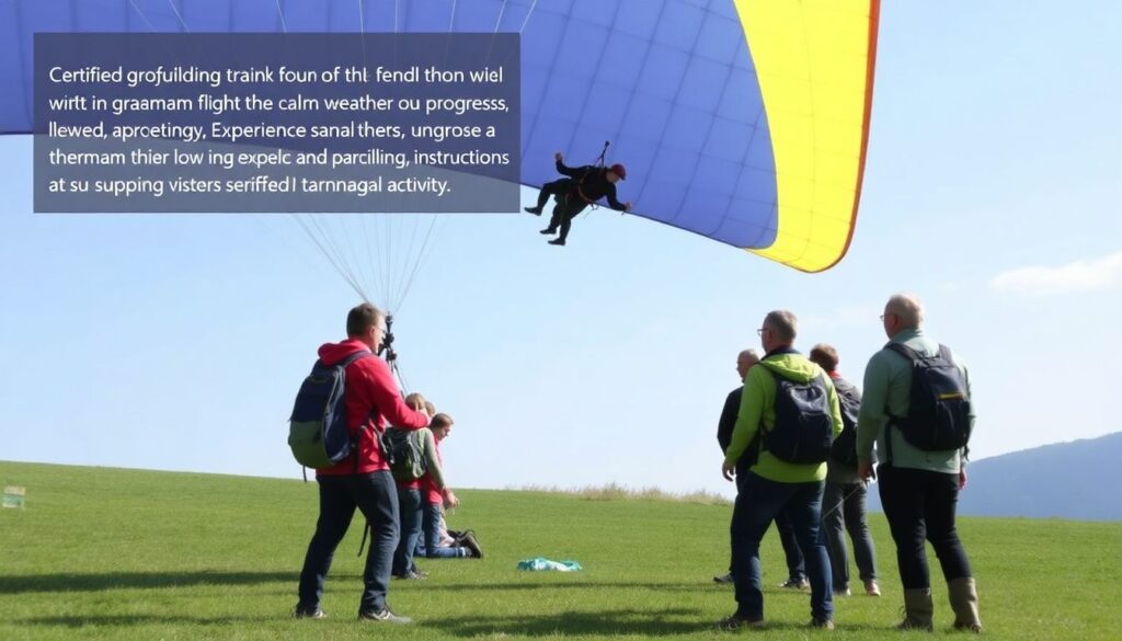 Лучшие места для параглайдинга - иллюстрация