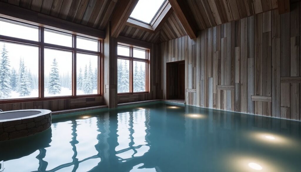 сауны и деревня Санта-Клауса - иллюстрация