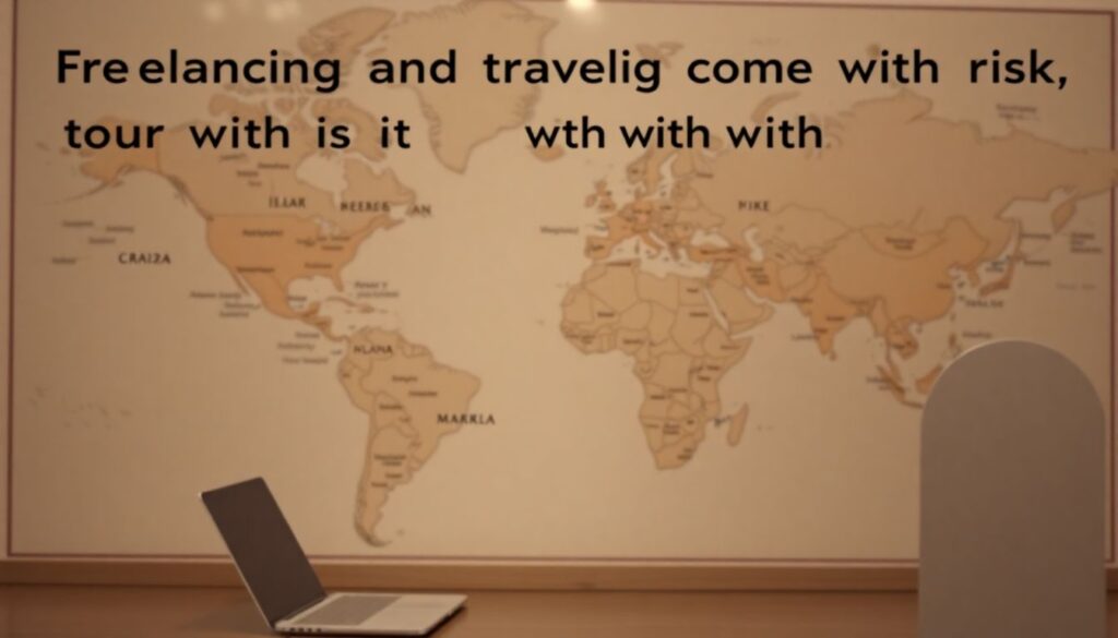 Как совмещать работу и путешествия: советы для фрилансеров - иллюстрация