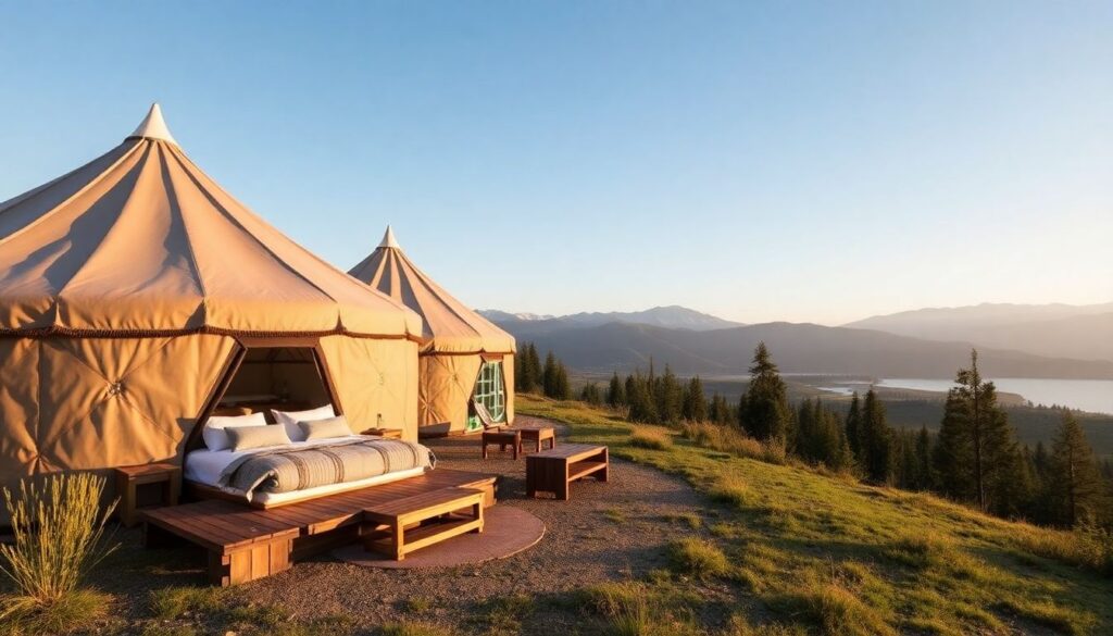 Что такое глэмпинг и чем он отличается от кемпинга - иллюстрация