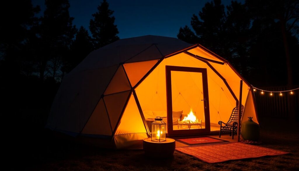 Что такое глэмпинг и чем он отличается от кемпинга - иллюстрация