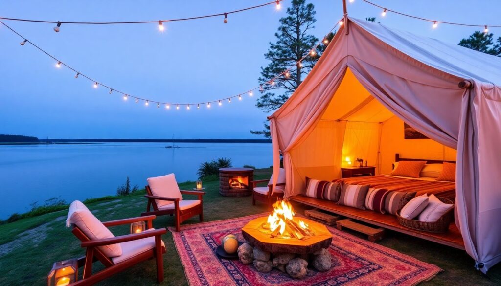 Что такое глэмпинг и чем он отличается от кемпинга - иллюстрация