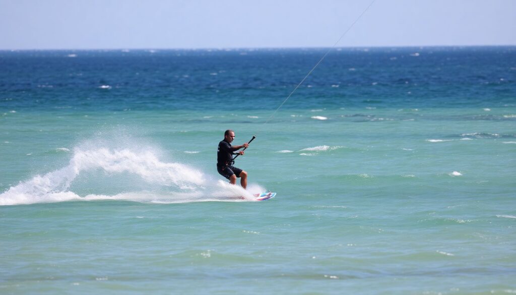Лучшие места для кайтинга и виндсерфинга - иллюстрация
