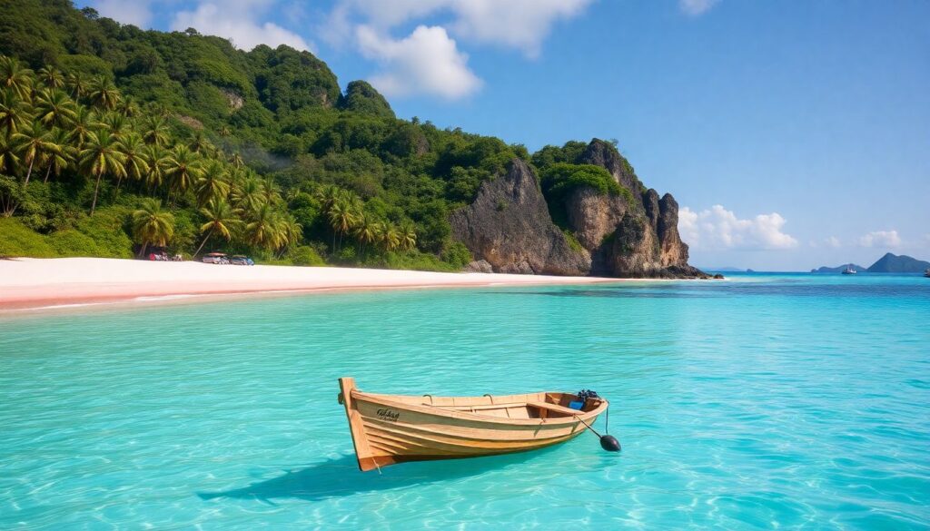 Самые необычные пляжи мира: розовые - иллюстрация