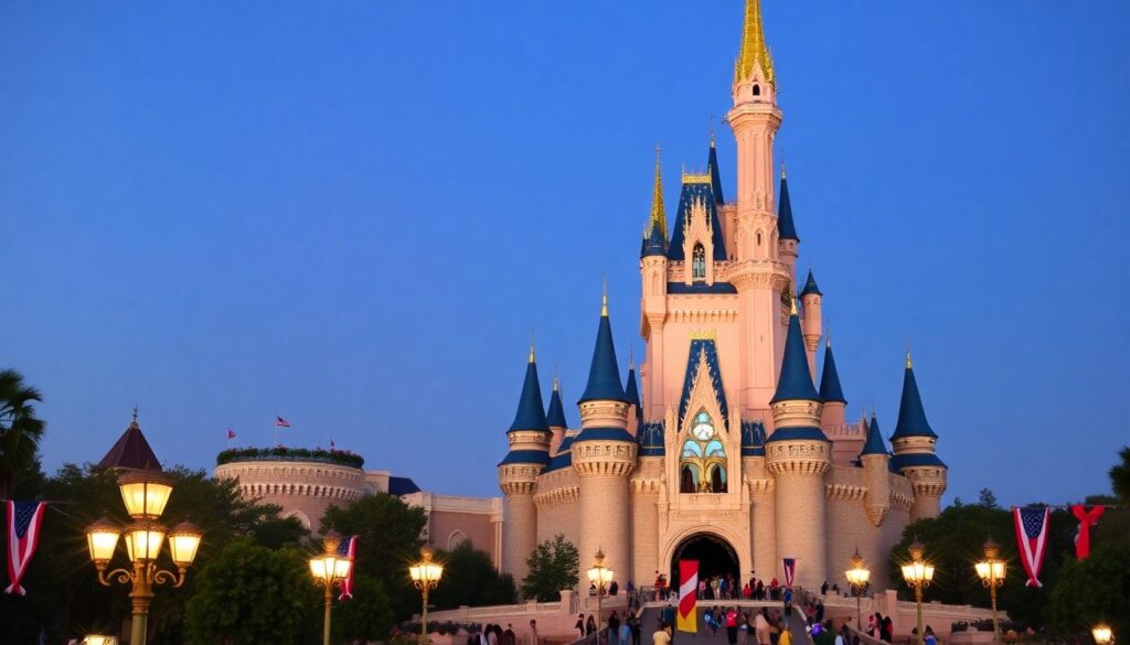 Самые большие парки развлечений в мире - иллюстрация