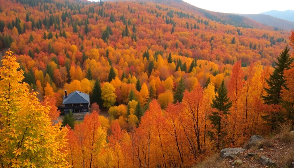 Лучшие места в России для осеннего путешествия - иллюстрация