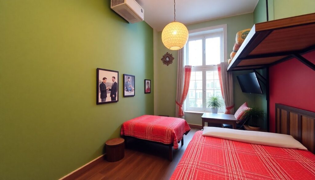 хостелы - иллюстрация