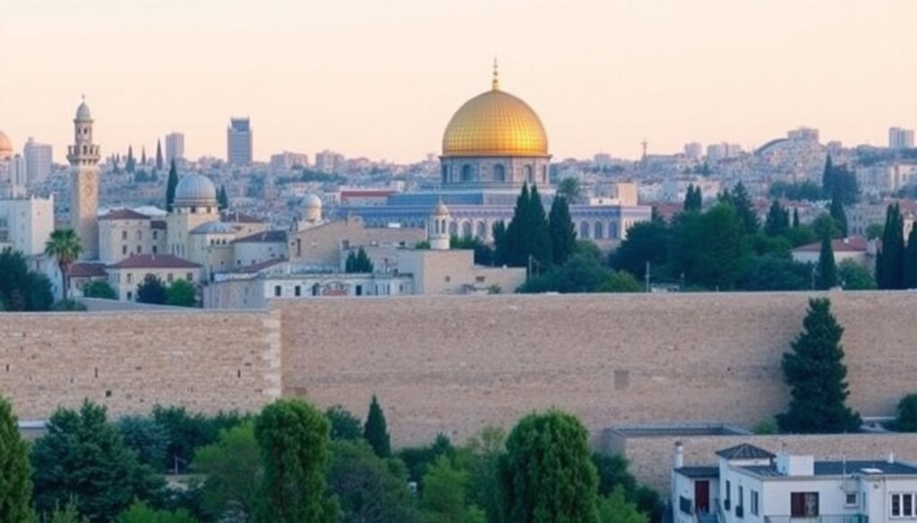 Иерусалим и Мертвое море - иллюстрация