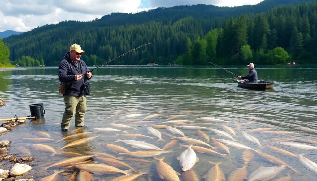 Лучшие места для рыбалки в России - иллюстрация