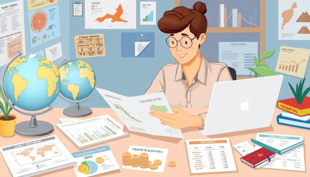 Как спланировать путешествие от А до Я: пошаговый план - иллюстрация