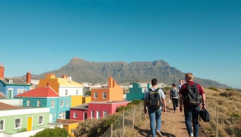 Путешествие в ЮАР: от Кейптауна до сафари в парке Крюгера - иллюстрация