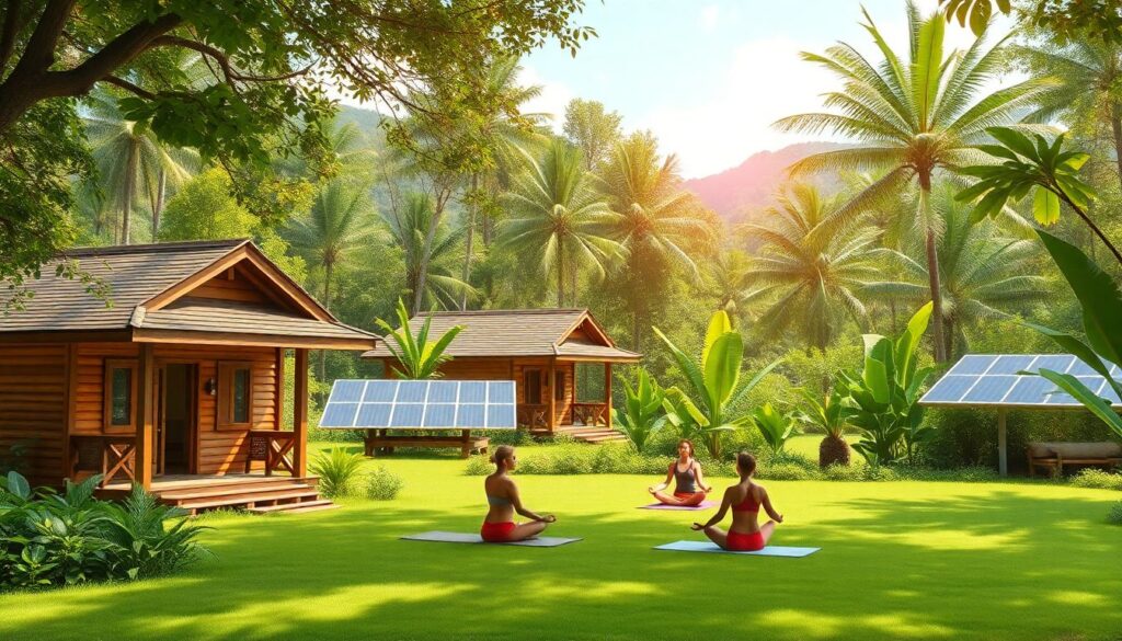 Лучшие места для йога-ретритов - иллюстрация