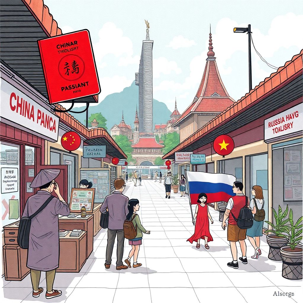 Снижение турпотока из Китая в Таиланд тревожит власти и угрожает туристической отрасли