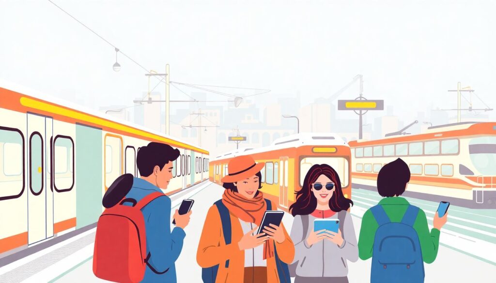 Как пользоваться общественным транспортом в незнакомой стране - иллюстрация