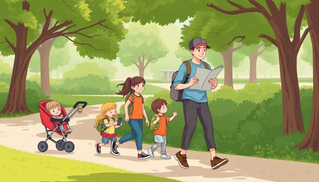 Как путешествовать с детьми разного возраста - иллюстрация