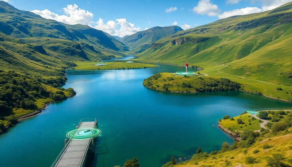 Путешествие в Шотландию: озера - иллюстрация