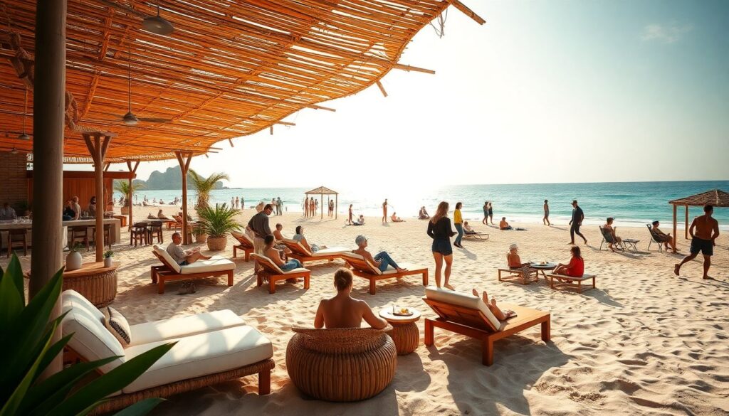 Лучшие пляжные клубы мира - иллюстрация