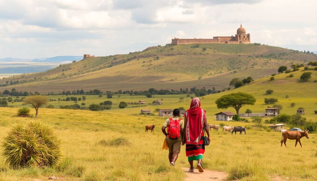 Путешествие в Кению: большая пятерка и племя масаи - иллюстрация