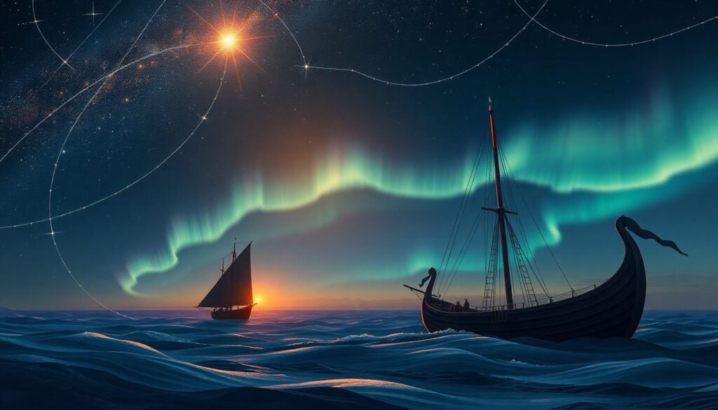 Как ориентироваться по звездам и солнцу - иллюстрация