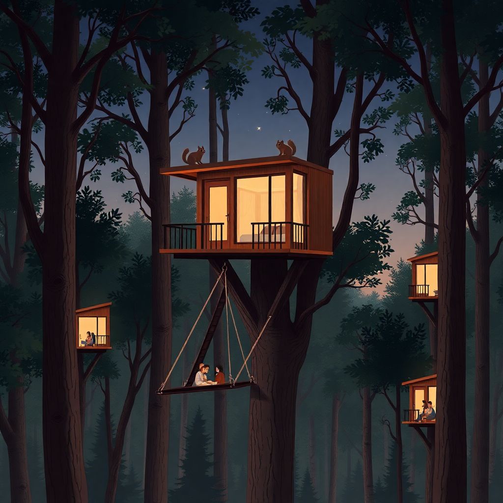 Самые удивительные отели на деревьях для незабываемого отдыха среди природы