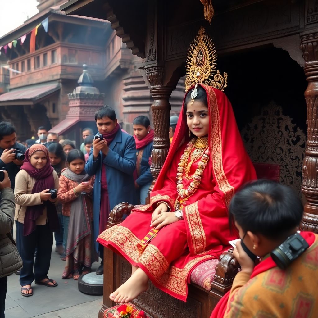 Россиянка в Непале: как живут девочки‑богини Кумари, которым нельзя касаться земли