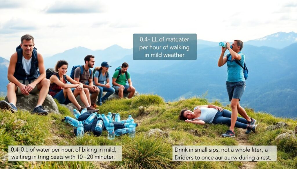 Как правильно пить воду в походе - иллюстрация