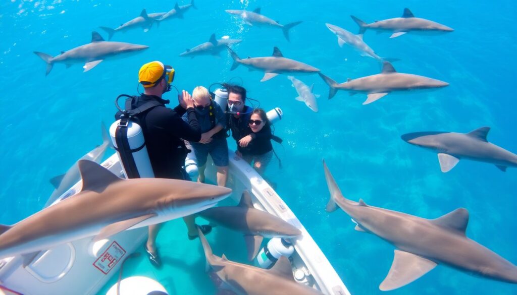 Лучшие места для дайвинга с акулами - иллюстрация
