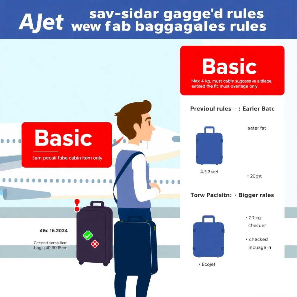 Ajet урезал ручную кладь в basic: что меняется с 2025