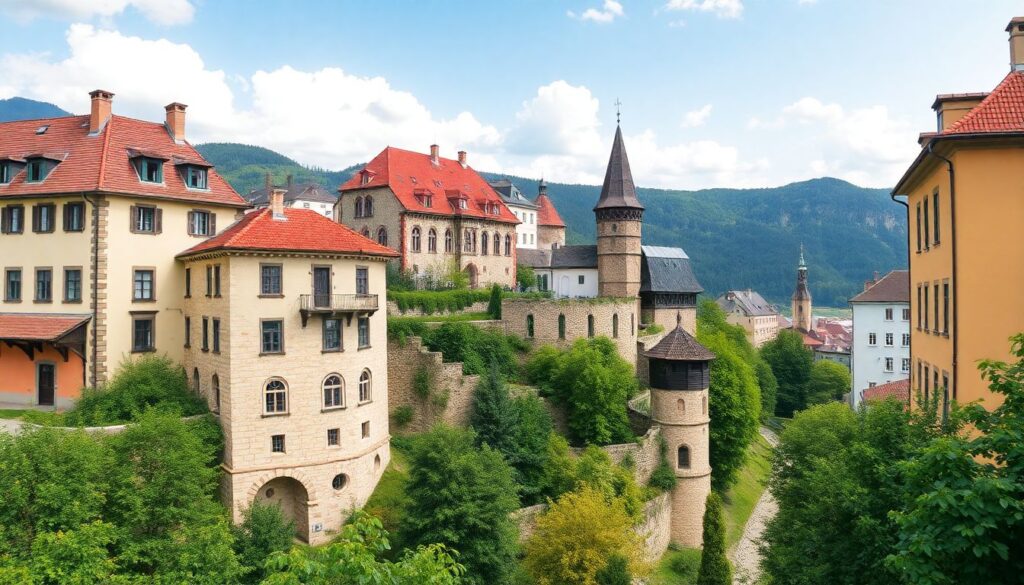 Путешествие в Румынию: замок Дракулы и Трансильвания - иллюстрация