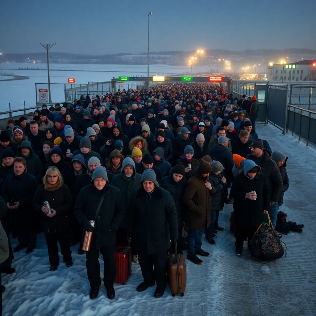 Очереди на границе Нарва Ивангород: как пройти КПП к Новому году без потерь
