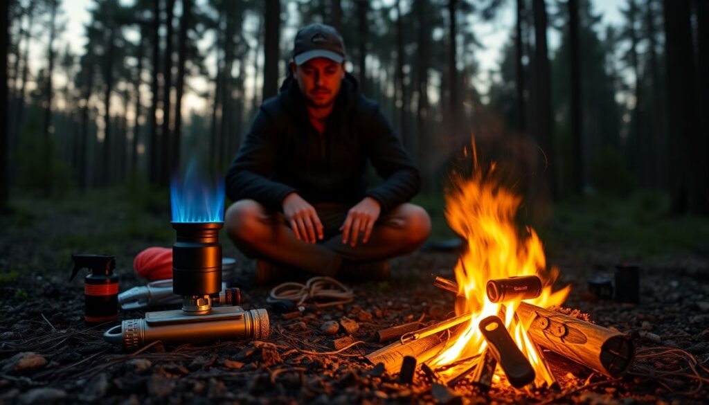 Как разводить костер в походе: правила безопасности - иллюстрация