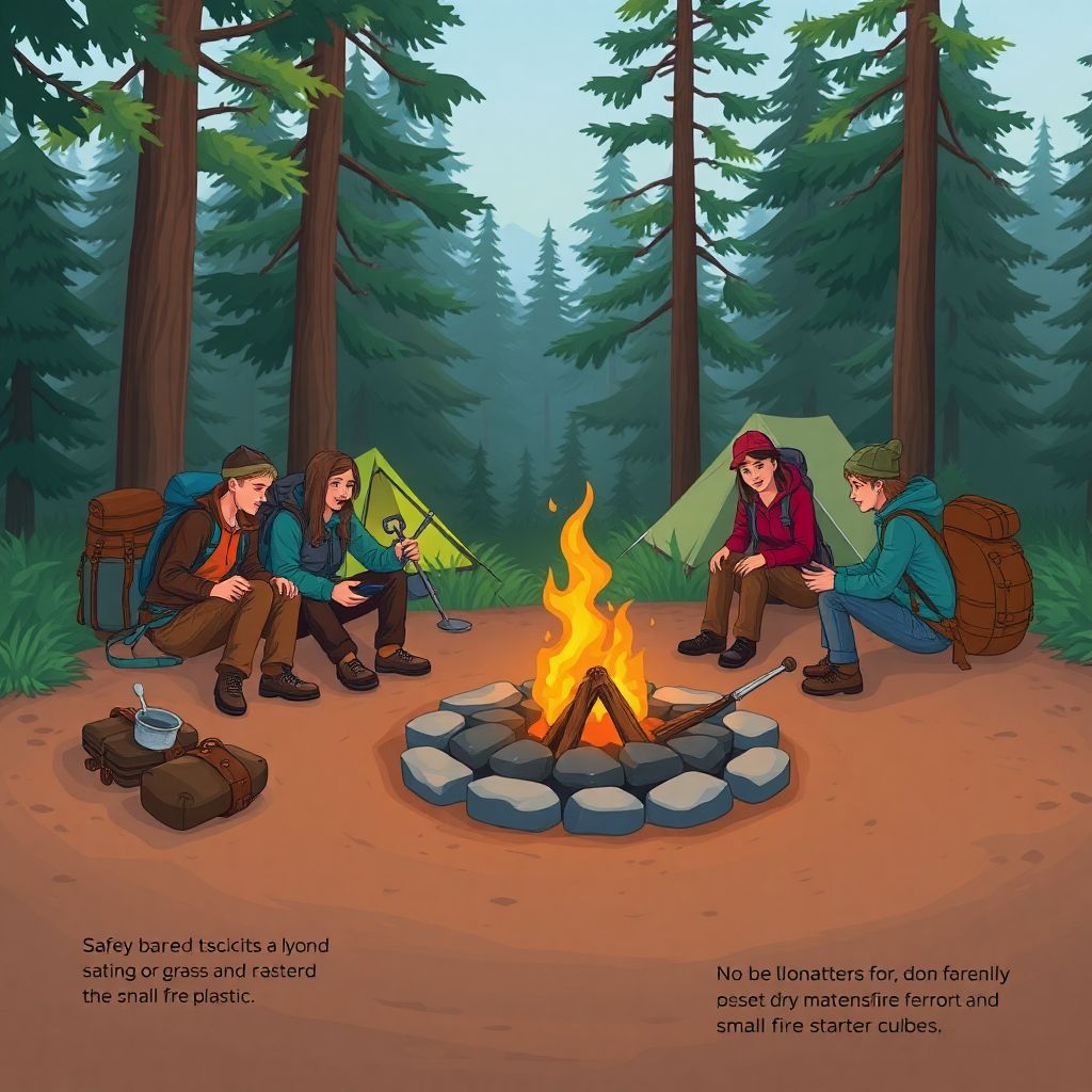 Как разводить костер в походе: правила безопасности и полезные советы