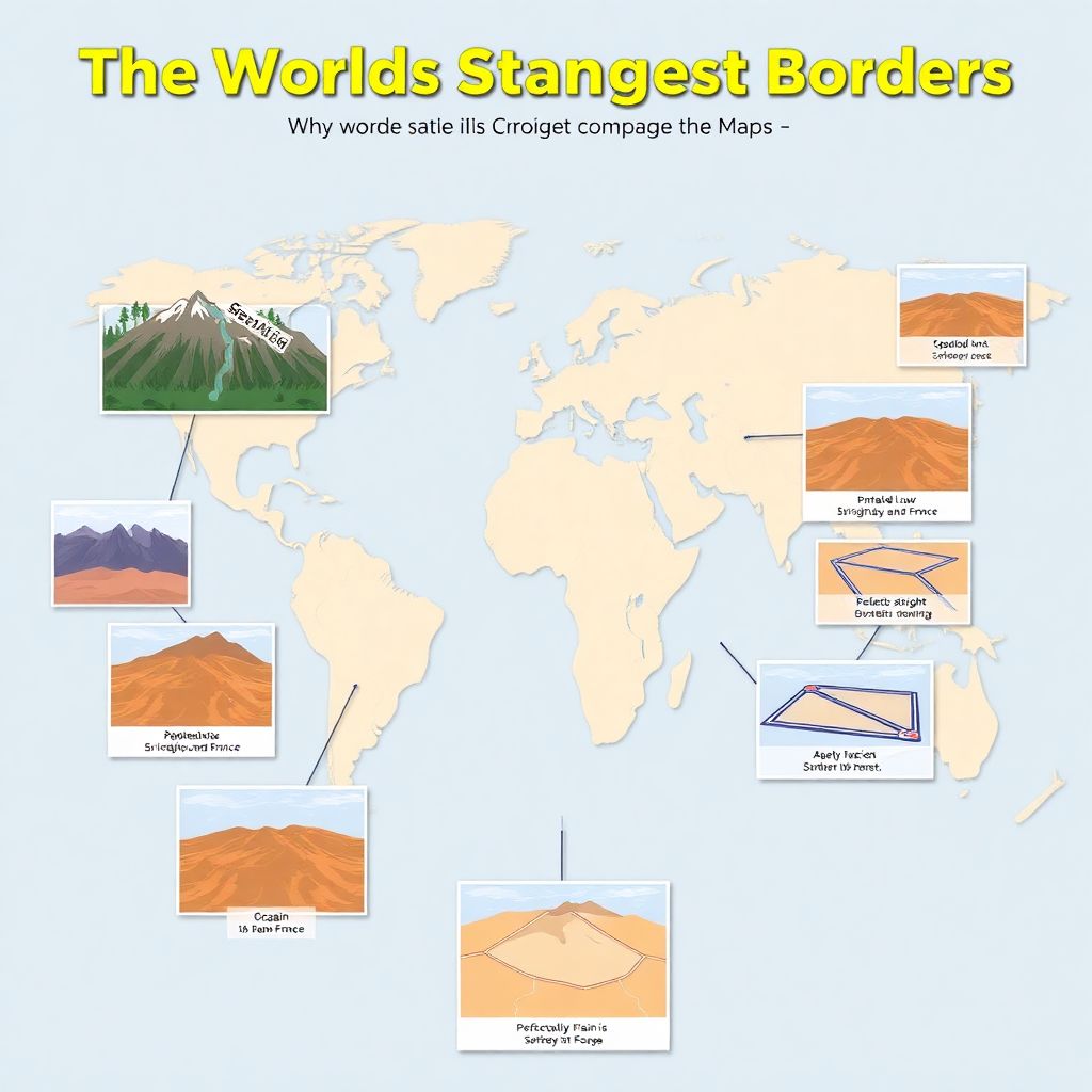 Самые необычные границы мира: удивительные линии на карте