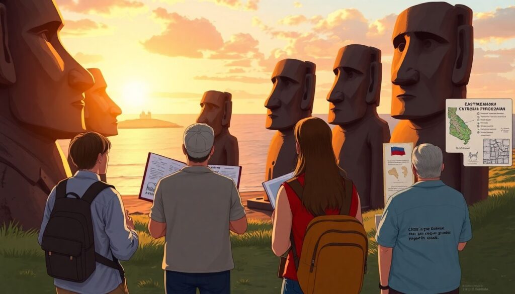 Путешествие на остров Пасхи: загадки моаи - иллюстрация