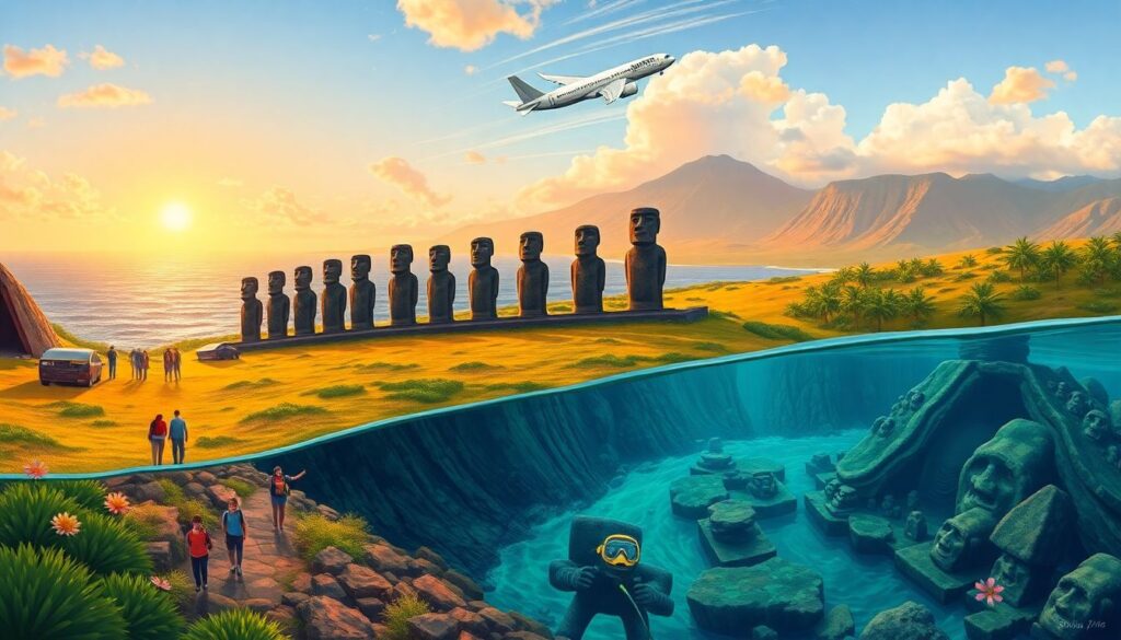 Путешествие на остров Пасхи: загадки моаи - иллюстрация