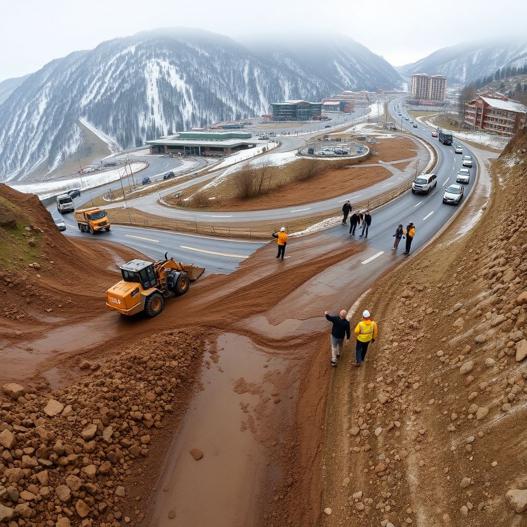 Сель у Роза Хутор в Сочи: дорога к курорту открыта, отдых безопасен