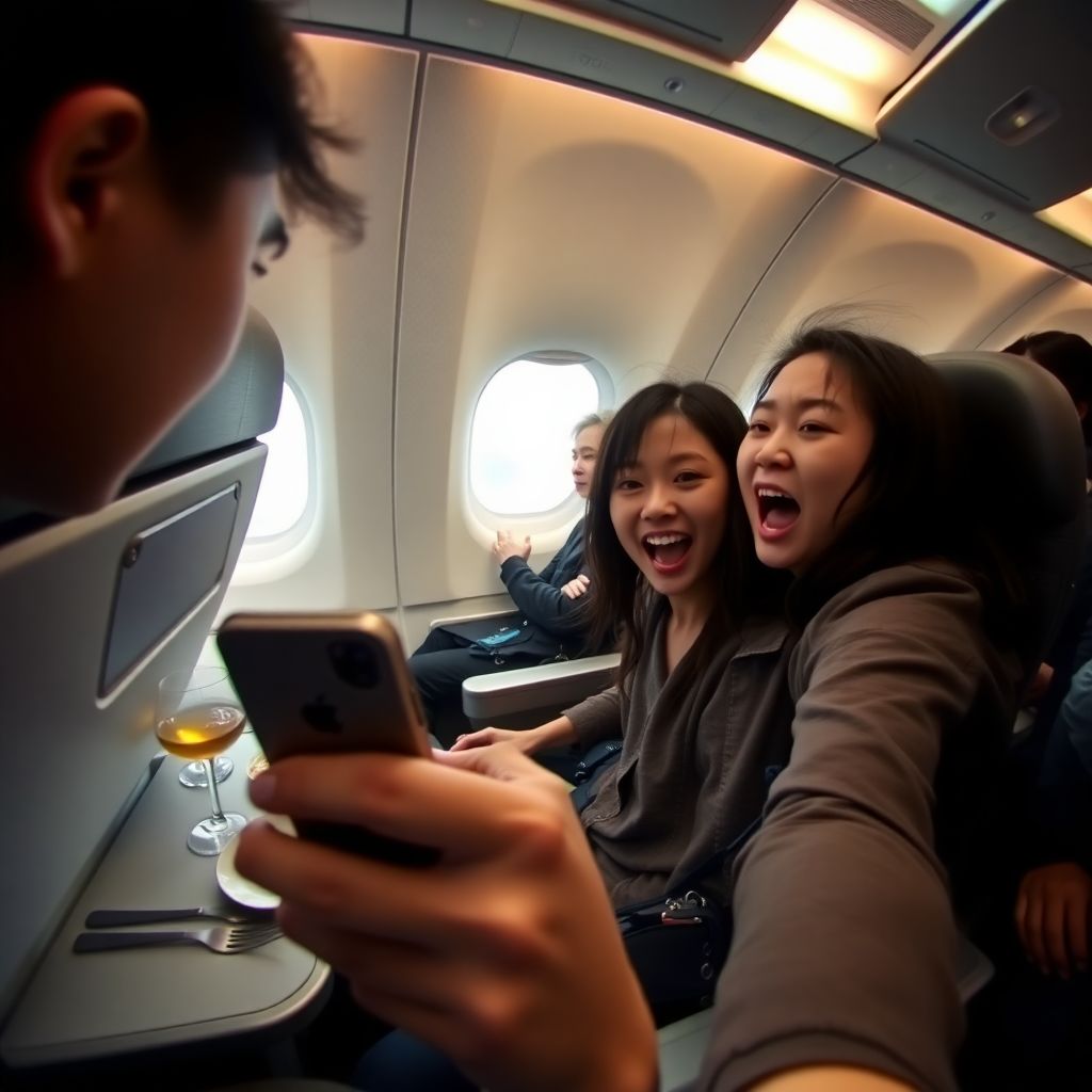 Блогерша сняла панику в самолете: как страх полета превратился в скандал